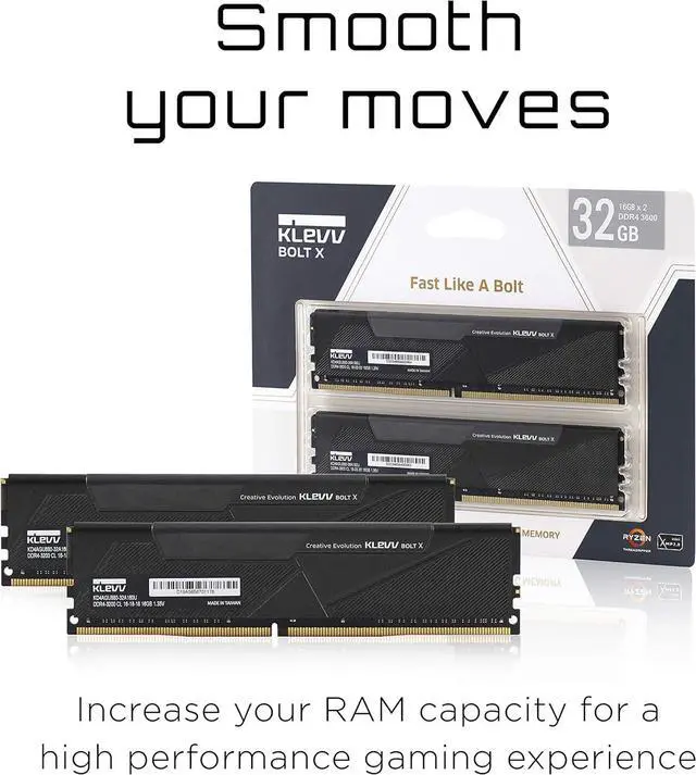 Alt view image 5 of 7 - DDR4 32GB (2x16GB) 3600MHz CL18 1.35V Gaming Desktop Ram Memory SK Hynix Chip XMP 2.0 Ready (KD4AGUA80-36A180U)