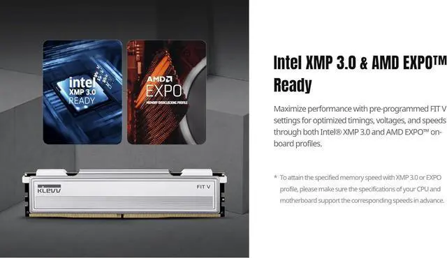 Alt view image 6 of 7 - DDR5 32GB (2x16GB) 6000MHz CL32 1.35V Gaming Desktop Ram Memory SK Hynix Chip XMP 3.0 / AMD Expo Ready (KD5AGU880-60A320F)