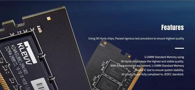 Alt view image 3 of 7 - DDR4 32GB (2x16GB) 3200MHz CL21 1.2V UDIMM Desktop Ram Memory (KD4AGUA80-32N220D)