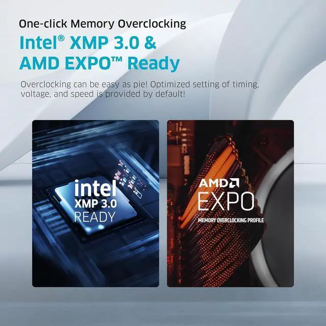 Alt view image 6 of 6 - DDR5 32GB (2x16GB) 6000MHz CL30 A-DIE 1.35V Gaming Desktop Ram Memory SK Hynix Chip XMP 3.0 / AMD Expo Ready (KD5AGUA80-60A300H)
