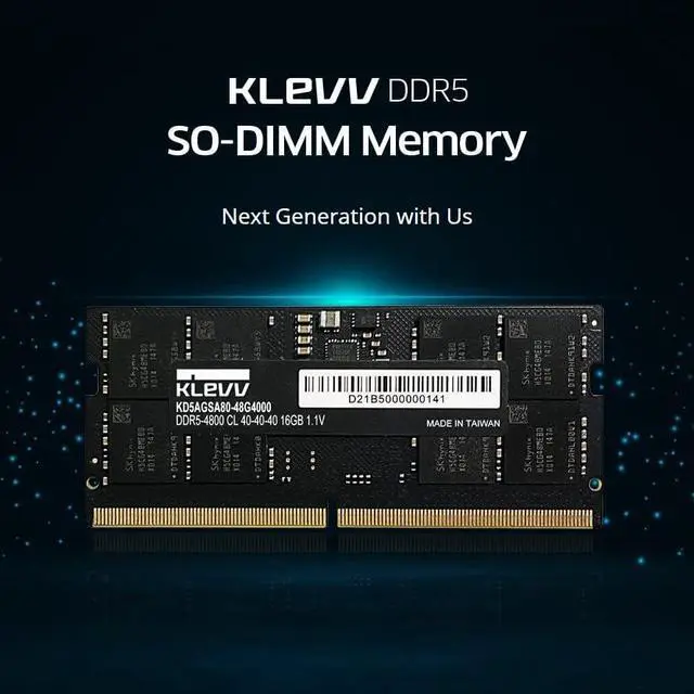DDR5 32GB (2x16GB) 5600MHz CL46 A-DIE 1.1V SODIMM Laptop Ram