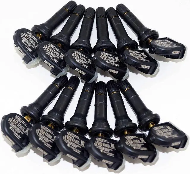 Main image of Schrader 33500 EZ-Sensor (314.9 MHz, 315 MHz, and 433 MHz) Programmable Fixed Angle Valve Tire Pressure Monitoring Sensors (TPMS), Needs Programming Before Installation - (Pack of 4)