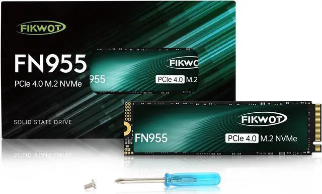 Main image of FN955 2TB SSD M.2 2280 PCIe Gen4 x4 NVMe 1.4 Internal Solid State Drive - Speeds up to 7300MB/s, Configure SLC Cache,Compatible with Laptop/Desktop/Ps5