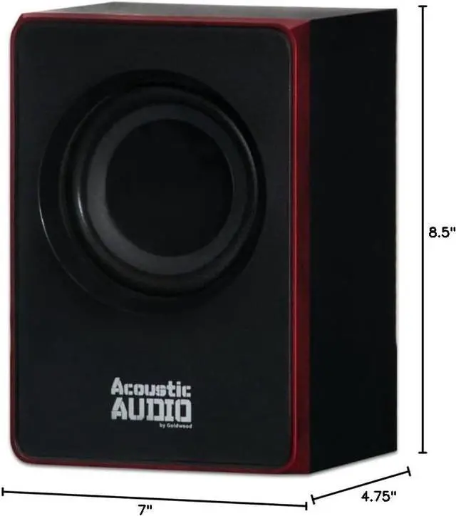 Alt view image 7 of 7 - Audio by Goldwood 2.1 Bluetooth Speaker System 2.1-Channel Home Theater Speaker System, Black (AA2103)