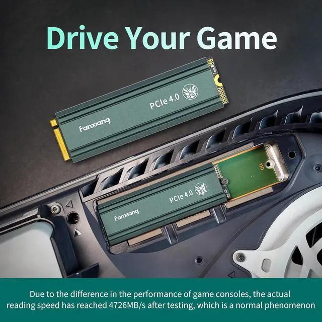 Alt view image 5 of 7 - S660 PCIe 4.0 1TB NVMe M.2 SSD for PS5 with Heatsink, Up to 5000MB/s, Suitable for PlayStation 5 Enthusiasts, Technology Enthusiasts, IT Professionals