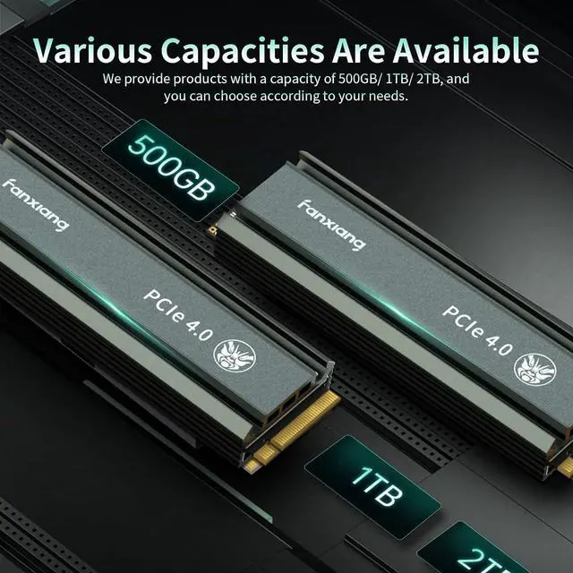 Alt view image 6 of 7 - S660 PCIe 4.0 1TB NVMe M.2 SSD for PS5 with Heatsink, Up to 5000MB/s, Suitable for PlayStation 5 Enthusiasts, Technology Enthusiasts, IT Professionals