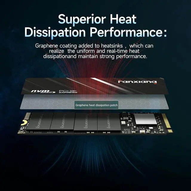 Alt view image 4 of 7 - S501Q SSD 1TB PCle 3.0x4 Internal Solid State Drive, NVMe M.2 2280 Internal Solid State Drive, SLC Cache 3D NAND QLC Up to 3600MB/s for Laptop and PC Desktops