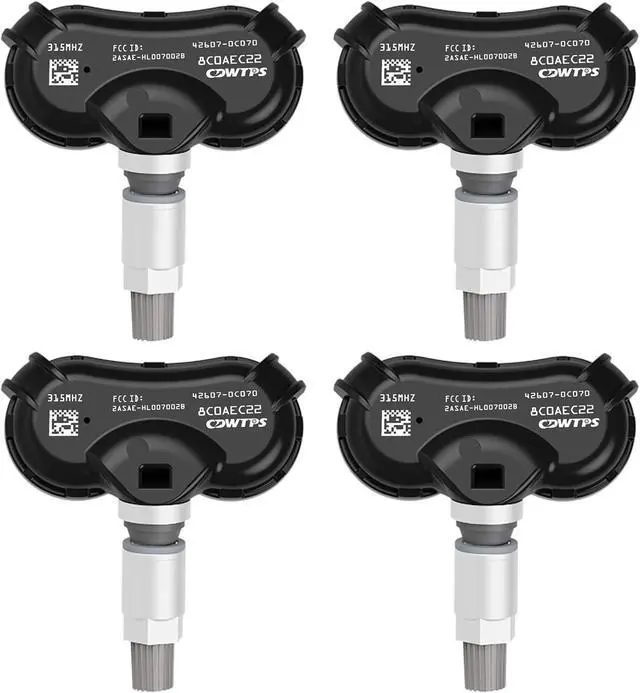 Main image of TPMS Sensor fit for Toyota Sienna 2007-2020, Sequoia 2008-2017, Tundra 2007-2017,4pcs 315MHz Tire Pressure Monitor System OE# 4260708010 426070C050 426070C060 426070C070 426070C080
