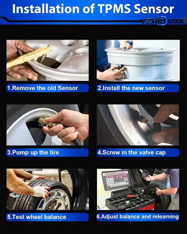Alt view image 5 of 7 - Pre-Programed 4260706011 for:-Toyota TPMS Sensors 315MHz Tire Pressure Monitoring Sensor Tacoma Camry Tundra 4Runner for:-RAV4 for:-Lexus IS250, 4260733021 4260733021 PMV-107J(5PCS New)