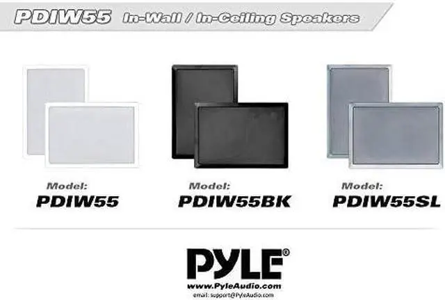 Alt view image 4 of 7 - Two Way Stereo Sound Speaker - Dual Professional Audio Speakers System - In Wall / In Ceiling White Mount Flush, 6.5" Midbass, 1/2 Inch Polymer Tweeter - Indoor Home Theater - Pyle PDIW65 (Pair)