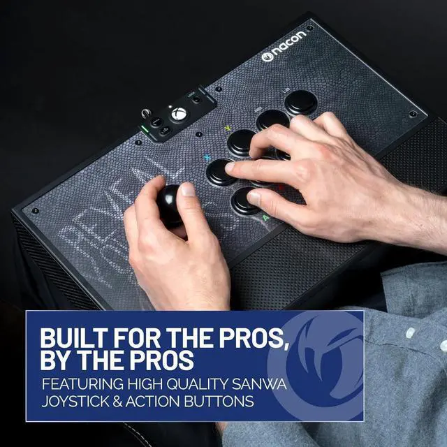 Alt view image 2 of 7 - Arcade Fight Stick Officially Licensed for Xbox Series X | S, Xbox One, Windows 10 | 11 PCs
