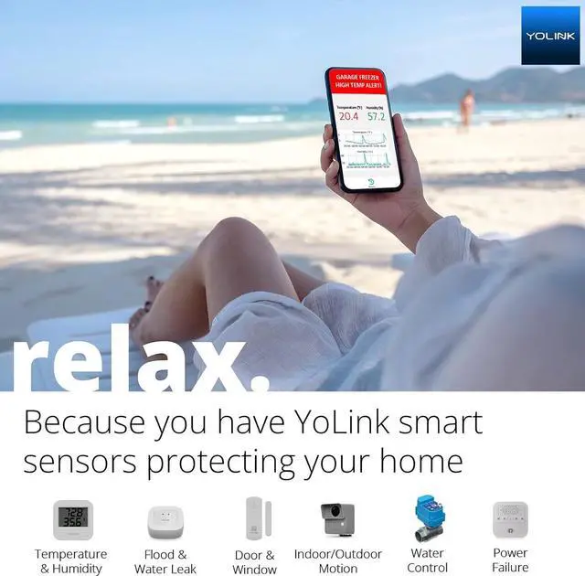 Alt view image 5 of 7 - Smart Wireless Temperature Sensor/Humidity Sensor Wide Range (-22 to 158 Degrees) for Freezer Fridge Monitoring Pet Cage/Tank Monitoring, Smartphone Alerts, Compatible with Alexa IFTTT - Hub Included