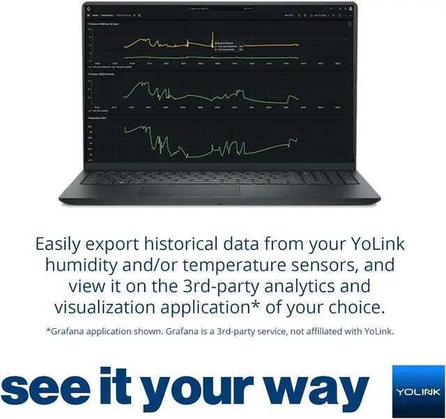 Alt view image 4 of 7 - 2-Pack X3 Version Temperature Humidity Data Logger, Longest Wireless Range, 5+ Years Battery, Emails/Text/App Alerts, Alexa, Best Freezer, Greenhouse Monitor. Hub Included