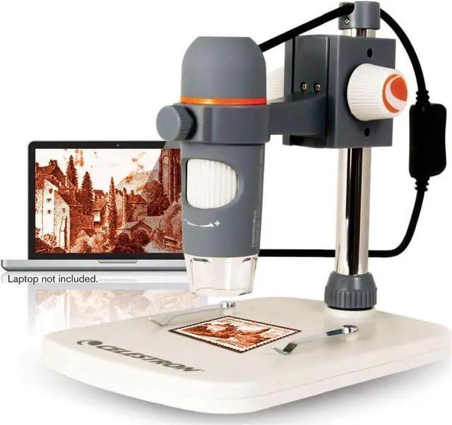 Main image of 5 MP Digital Microscope Pro - Handheld USB Microscope Compatible with Windows PC and Mac - 20x-200x Magnification - Perfect for Stamp Collecting, Coin Collecting