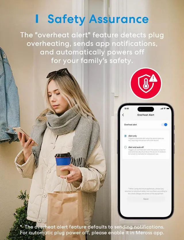Alt view image 5 of 7 - Smart Plug, Energy Monitoring Smart Outlet, Wi-Fi Plug Work with Alexa,  HomeKit, Google with Schedule Timer, 15A/1800W, 100% Privacy Matter Smart Home, App & Voice Control 4 Pack