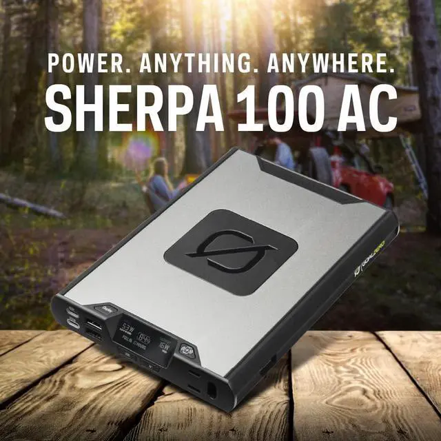 Alt view image 3 of 7 - Goal Zero Sherpa 100AC (New) Wireless Portable AC Power Bank 100W USB-C Power Delivery 25600mAh (4th Generation)