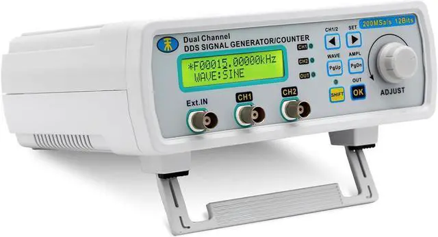 Main image of DDS Signal Generator Counter, 2" Screen Display 25MHz High Precision Dual-Channel Arbitray Waveform Generator Frequency Meter 200MSa/s