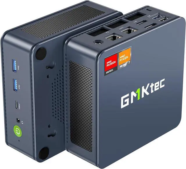 Main image of Mini PC Gaming Preinstalled Windows 11 Pro, K6  Ryzen 7 7840HS Dual NIC LAN 2.5Gbps Desktop Computer, 32GB DDR5 (16GB*2) 1TB PCIe4.0 SSD, USB4.0, HDMI, DP, USB-C, WiFi 6E, BT 5.2