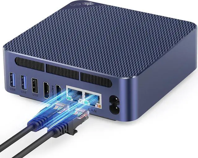 Main image of Mini PC, EQ13 16GB DDR4 500GB PCIe3.0 SSD,  Alder Lake-N100 (up to 3.4GHz), Dual LAN Mini Computer Supports WiFi6, BT5.2, USB3.2, 4K@60Hz Dual Display, Home-Server/Network Firewall
