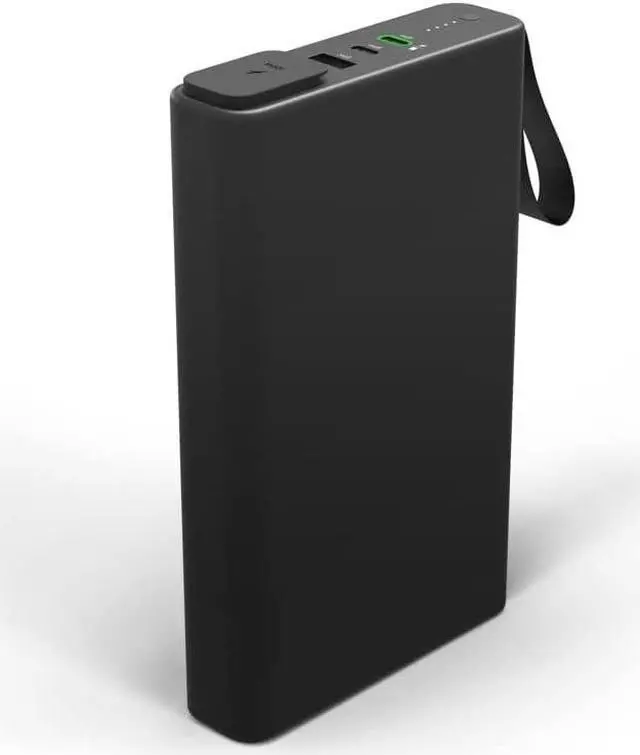 Main image of powerstation pro AC (2023)-27,000 mAh External Battery compatbile With MacBook&iPad Portable PD battery with 100W of AC&60W USB-C Fast Charge integrated carry strap-USB-C cable included, Black