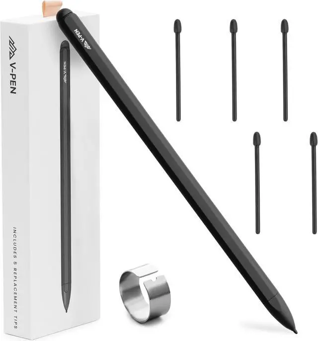 Main image of EMR Stylus Remarkable 2 Pen Replacement with Digital Eraser + 5 Tips | 4096 Pressure Level Sensitivity & Palm Rejection | Digital Pen Marker Plus Compatible Kindle Scribe & Tablet Pen