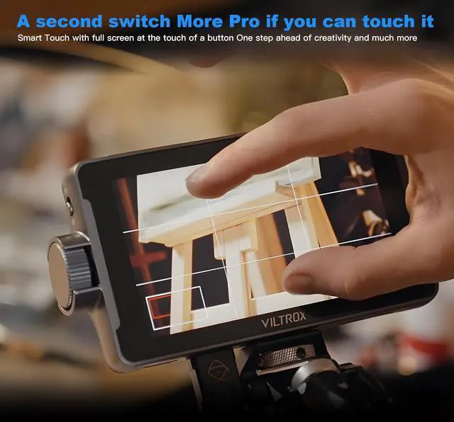 Alt view image 7 of 7 - DC 550 Pro 5.5" Camera Monitors for DSLR Touchscreen Field Monitor 4K HDMI Video External Monitor mit Hood for   Nikon 1200nit 3D LUT Focus Peaking Histogram False Colours