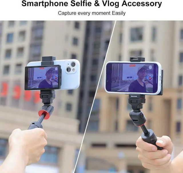 Alt view image 2 of 6 - Phone Vlog Selfie Monitor Screen, Magnetic Phone Holder Clip Mount, Using Phone Rear Camera for Selfie Vlog Live Stream TikTok, Compatible with iPhone (NOT Supports 4K Recording)