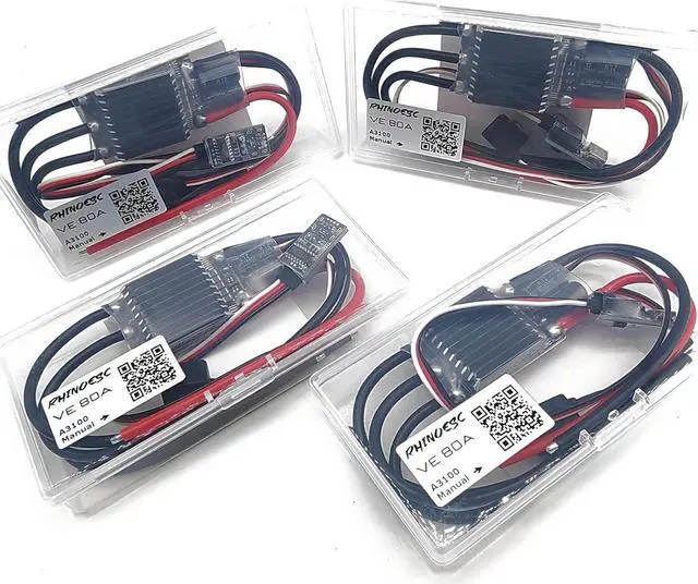 Alt view image 5 of 6 - AM32 VE80A Crawler ESC 2-8S BEC 5.2-8.2V Brushless ESC for 1/8 1/10 Scale Crawler Car Axial SCX10 Traxxas TRX-4 TRX-6 (Crawler ESC VE80A)