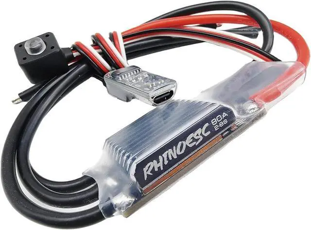 Alt view image 4 of 6 - AM32 VE80A Crawler ESC 2-8S BEC 5.2-8.2V Brushless ESC for 1/8 1/10 Scale Crawler Car Axial SCX10 Traxxas TRX-4 TRX-6 (Crawler ESC VE80A)