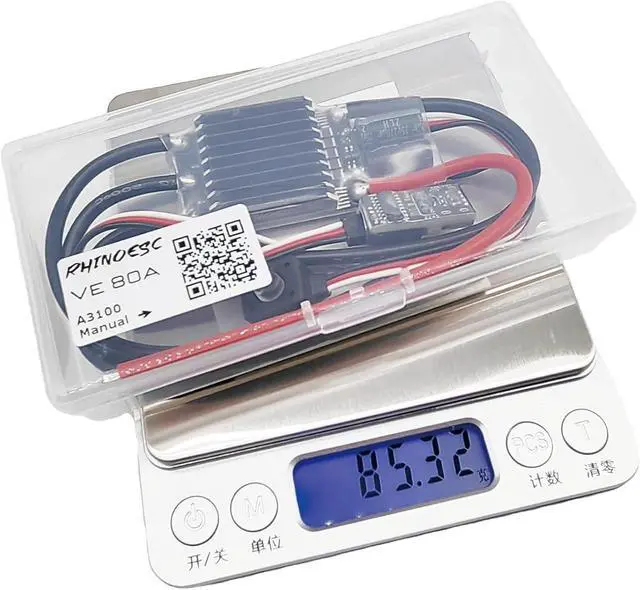 Alt view image 6 of 6 - AM32 VE80A Crawler ESC 2-8S BEC 5.2-8.2V Brushless ESC for 1/8 1/10 Scale Crawler Car Axial SCX10 Traxxas TRX-4 TRX-6 (Crawler ESC VE80A)