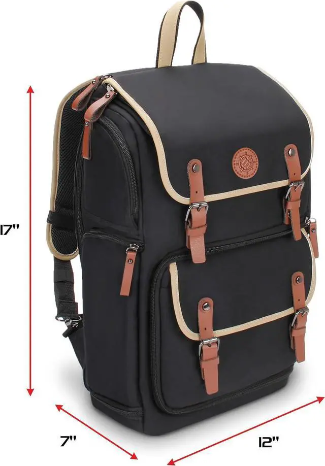 Alt view image 2 of 7 - Designer Edition Trading Card Backpack - MTG Deck Bag with Card Binder Space, TCG Deck Box Storage, Playmat Holder (Canvas Look - Black)