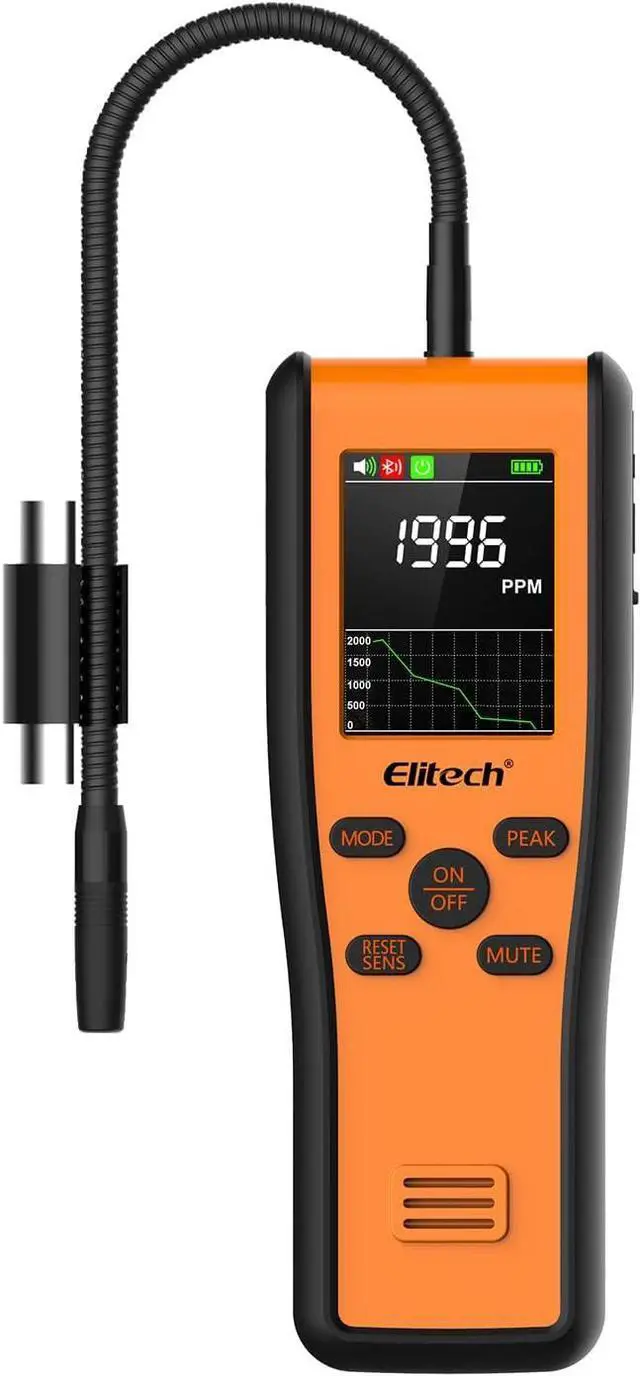 Main image of PPM Refrigerant Leak Detector, Locate Leakage, Pinpoint and Hunting Mode, OTA Upgrade, APP, METRUM