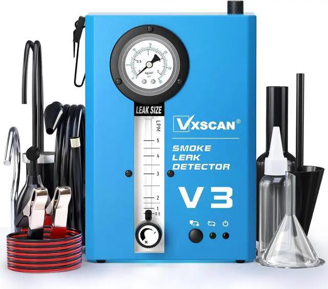Main image of Automotive Smoke Machine Leak Detector,EVAP Smoke Machine for Cars with Built-in Air Pump and Pressure Gauge, Flow Meter, Dual Mode for All DC12V Vehicles in Vacuum,Fuel and Other Cars System