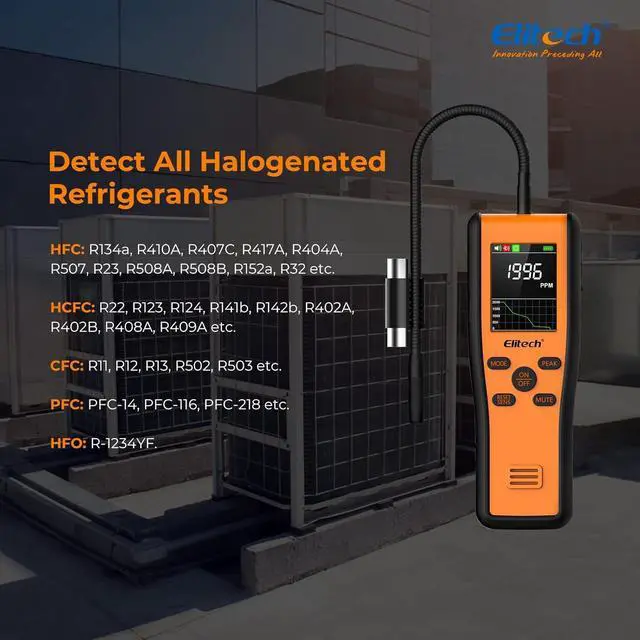 Alt view image 5 of 7 - PPM Refrigerant Leak Detector, Locate Leakage, Pinpoint and Hunting Mode, OTA Upgrade, APP, METRUM