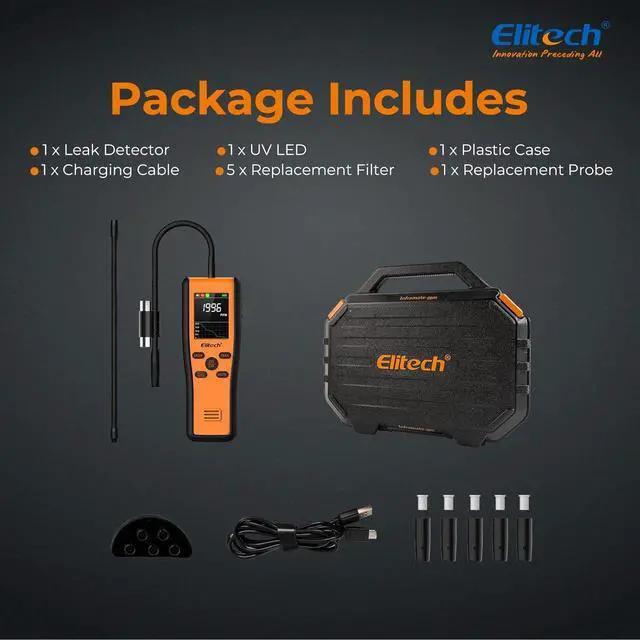 Alt view image 7 of 7 - PPM Refrigerant Leak Detector, Locate Leakage, Pinpoint and Hunting Mode, OTA Upgrade, APP, METRUM