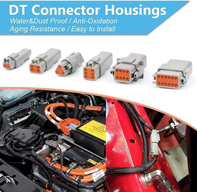Alt view image 3 of 6 - ST6234 708 Pcs DT Deutsch Connector Kit,2 3 4 6 8 12 Pin Gray Waterproof IP67 Electrical Connector with Solid Contacts Pick Removal Tool Automotive Repair Accessory Kit