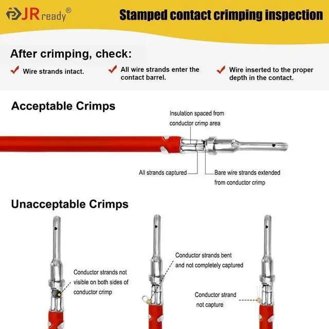 Alt view image 6 of 7 - Deutsch Connector Kit 2-Pin 4-Pin DT Series Gray Waterproof Connector, 88 PCS Stamped Formed Contacts(14-18AWG), Deutch Pin Kit for Marine, Motorcycles (ST6319)