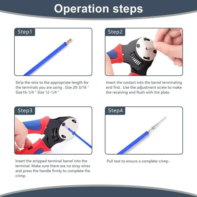 Alt view image 4 of 7 - 338pcs Deutsch Connector Kit with Crimper- 2 3 4 6 8 12 Pin Connectors with Deutsch Crimping Tool(14-20AWG) and Deutsch Pin Removal Tool- Waterproof Automotive Electrical Wire Connector