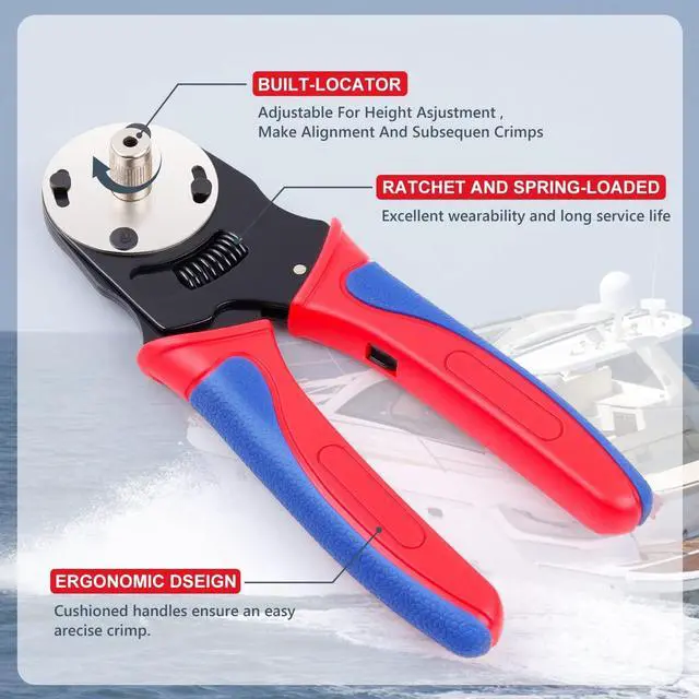 Alt view image 5 of 7 - 338pcs Deutsch Connector Kit with Crimper- 2 3 4 6 8 12 Pin Connectors with Deutsch Crimping Tool(14-20AWG) and Deutsch Pin Removal Tool- Waterproof Automotive Electrical Wire Connector