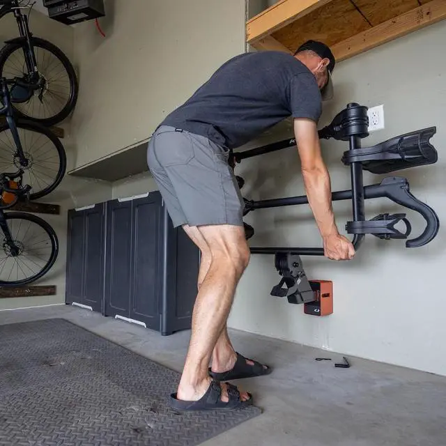 Alt view image 6 of 7 - Sturdy Versatile Easy to Mount Rack Station for 2" & 1.25" Hitch - Up to 115 LBS Weight Capacity | Hardware Included, Orange