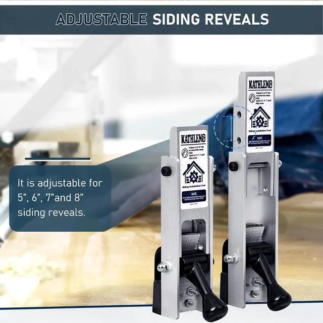 Alt view image 4 of 6 - Siding Installation Tools, Siding Mounting Kit for Use with 5/16-Inch Fiber Cement Siding, Siding Tools Lap Siding Gauge with Adjustable Reveals, Hardie Siding Tools, Aluminum Body, 2 Packs