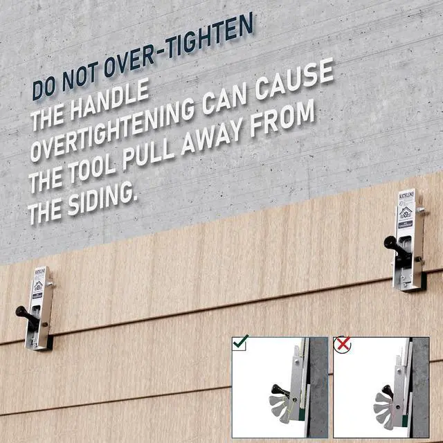 Alt view image 6 of 6 - Siding Installation Tools, Siding Mounting Kit for Use with 5/16-Inch Fiber Cement Siding, Siding Tools Lap Siding Gauge with Adjustable Reveals, Hardie Siding Tools, Aluminum Body, 2 Packs