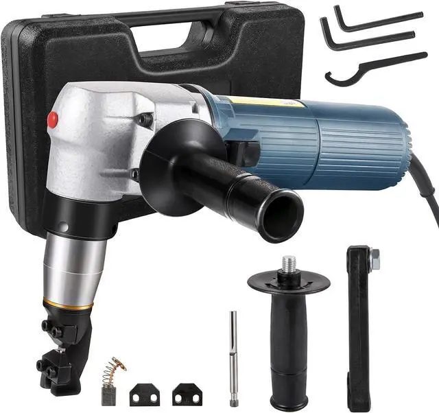 Main image of Electric Metal Nibbler 625W Nibbler Metal Cutter 1000RPM High Speed Rotor 0.16in/4mm Metal Nibbler 110V w Replaced Blades Storage Case Sheet Metal Nibbler for Cutting Stainless Steel, Aluminium