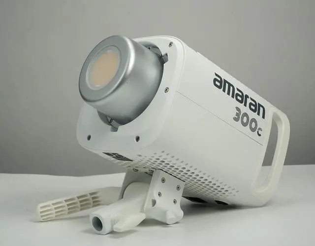 Alt view image 3 of 7 - 300c RGB COB Video Light Bowen Mount 2,500K to 7,500K CCT with G/M Adjustment 26,580 lux @ 1m with Hyper Reflector (White (300c))