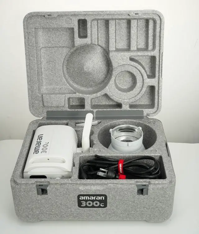 Alt view image 5 of 7 - 300c RGB COB Video Light Bowen Mount 2,500K to 7,500K CCT with G/M Adjustment 26,580 lux @ 1m with Hyper Reflector (White (300c))