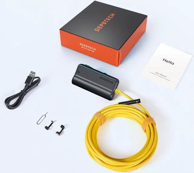 Alt view image 7 of 7 - Dual Lens Wireless Endoscope, 1080P Scope Snake Camera with 7 LED Lights,0.31In Lens Video HD Inspection Camera,IP67 Waterproof Borescope,16.5FT Cable for Android & iOS Phone or Tablet-Yellow