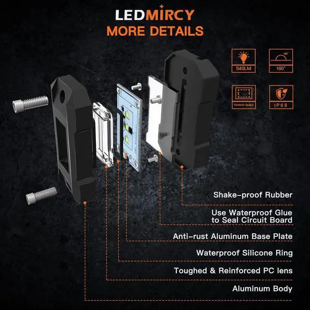 Alt view image 4 of 7 - R4 White Rock Lights Kit with Switch Wire Harness 12PCS Super Bright Pure White LED Rock Lights for Offroad Trucks ATV UTV SUV High Power Underglow Under Body Light Waterproof Shockproof