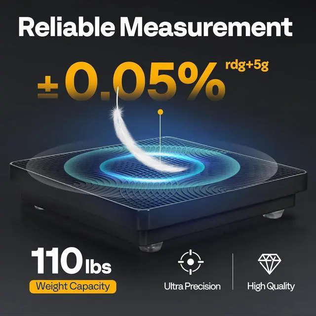Alt view image 2 of 7 - 110 LB High Precision Electronic Digital Refrigerant Charging Weight Freon Scale with Case, 5 Measurement Unit Options for HVAC A/C