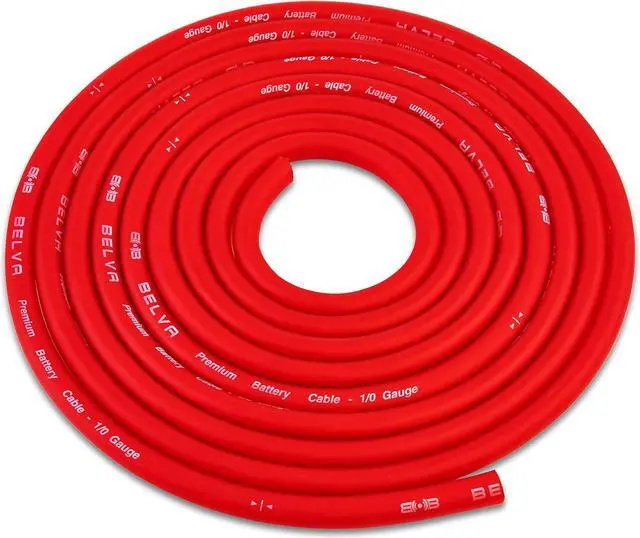 Alt view image 5 of 7 - True 1/0 Gauge AWG Premium CCA Dual Amplifier Wiring Kit Without RCA Cable - BPK0D RED