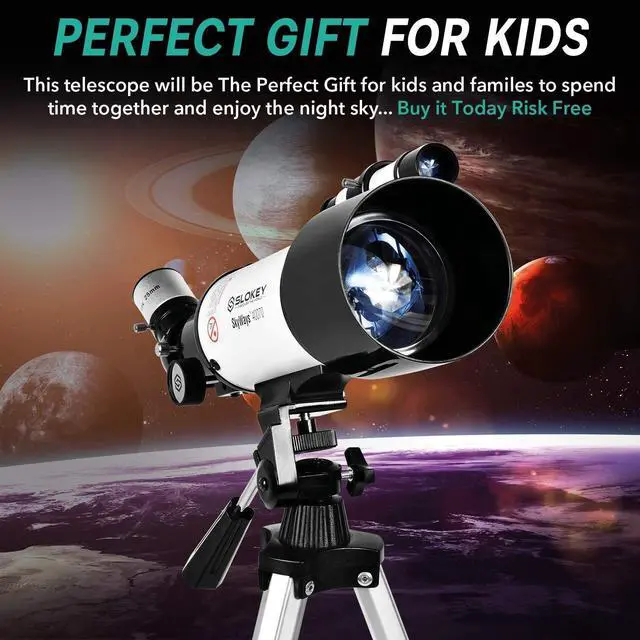 Alt view image 7 of 7 - 16x-120x Refractor Telescope - Easy to Use Astronomical Telescope for Adults and Kids - Ideal for Stargazing for Kids and Beginners - Perfect for Observing Planets and Stars